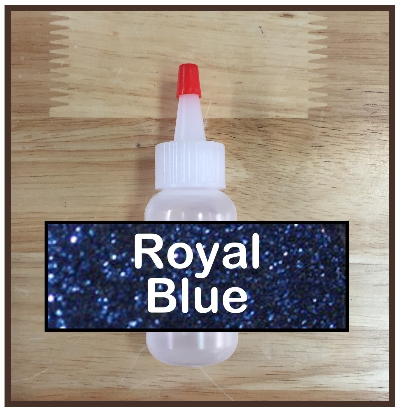 CLEARANCE! Royal Blue Glitter Poof