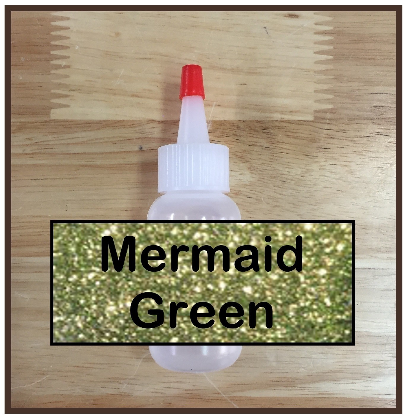 CLEARANCE! Mermaid Green Glitter Poof