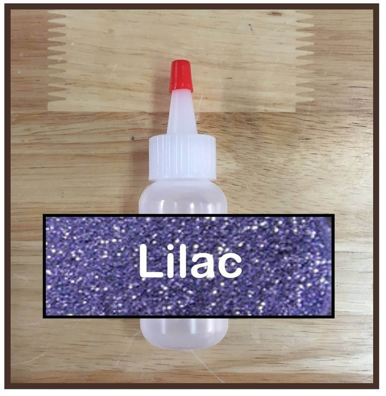 CLEARANCE! Lilac Glitter Poof