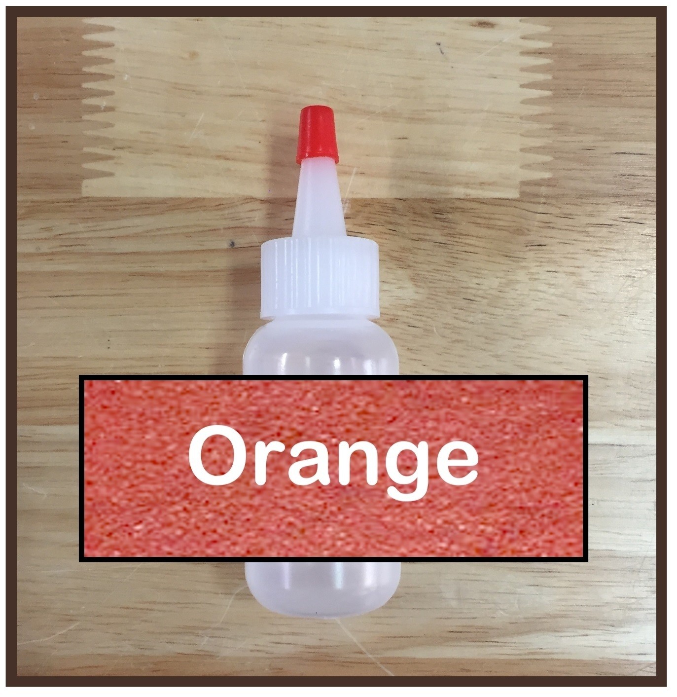 CLEARANCE! Orange Glitter Poof