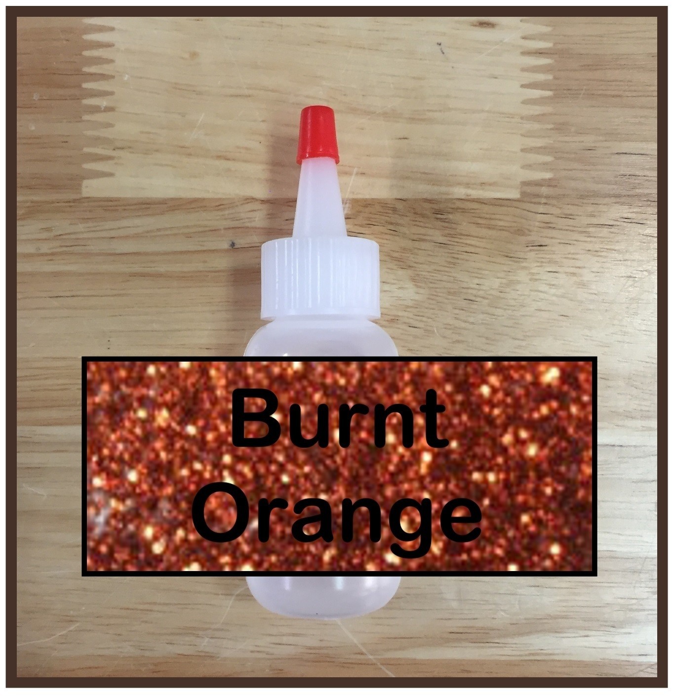 CLEARANCE! Burnt Orange Glitter Poof