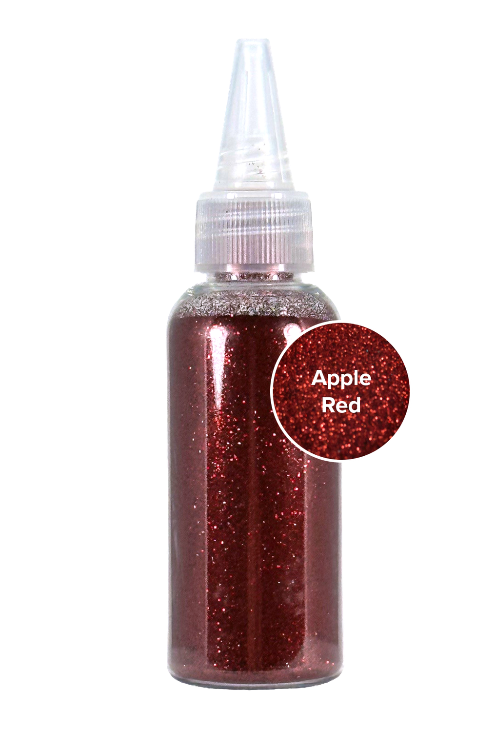 NEW! Apple Red Glitter Refill