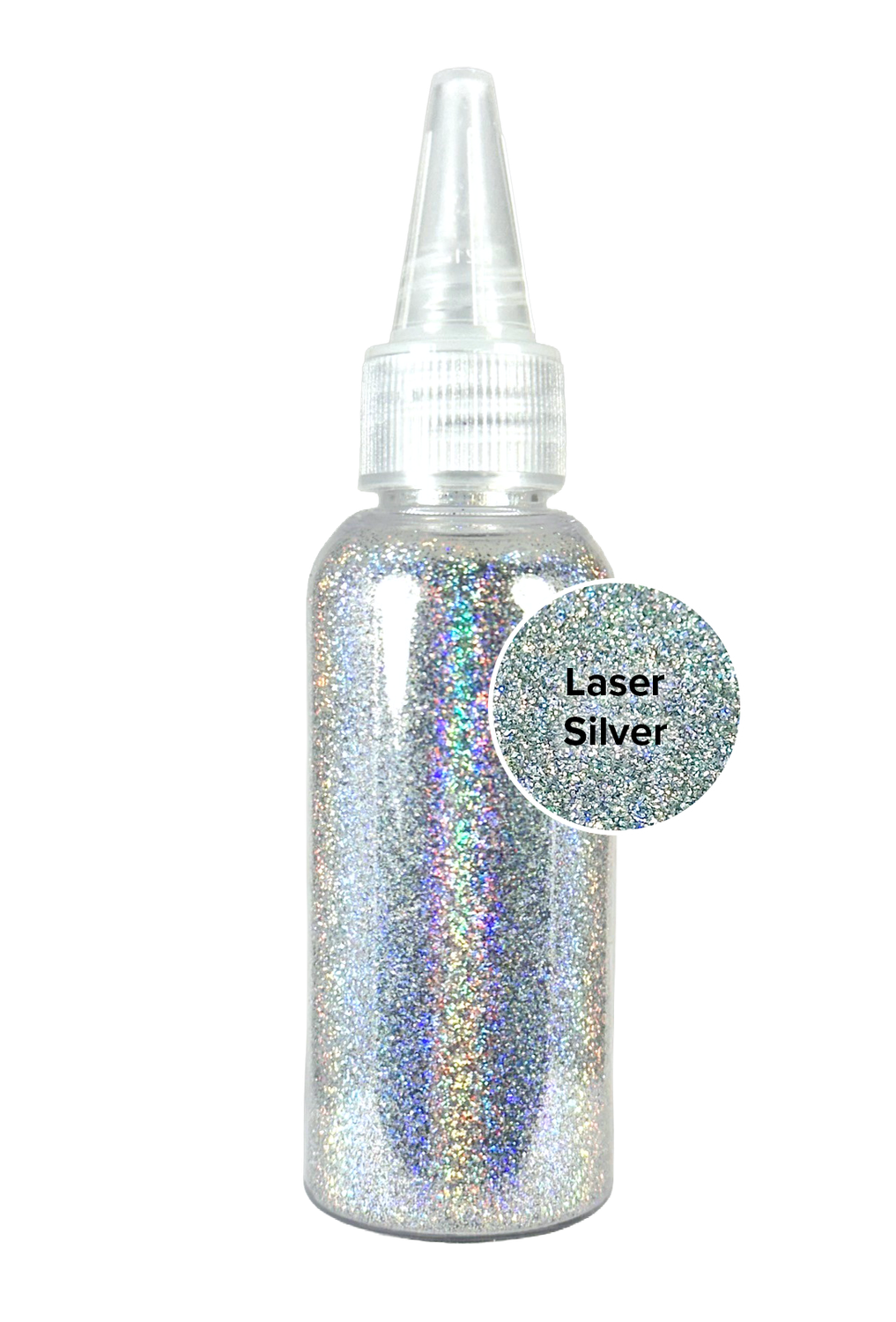 NEW! Laser Silver Glitter Refill