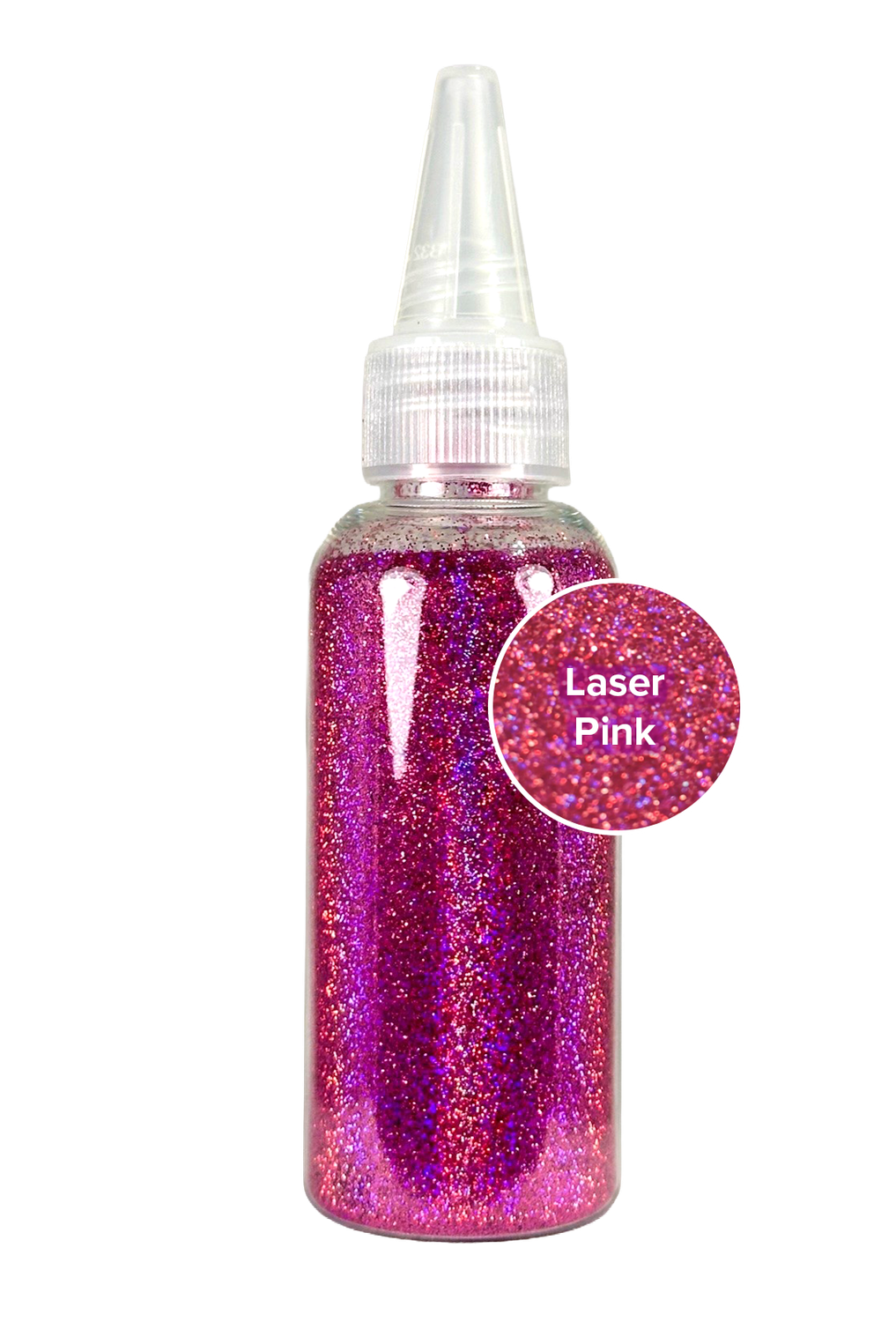 NEW! Laser Pink Glitter Refill
