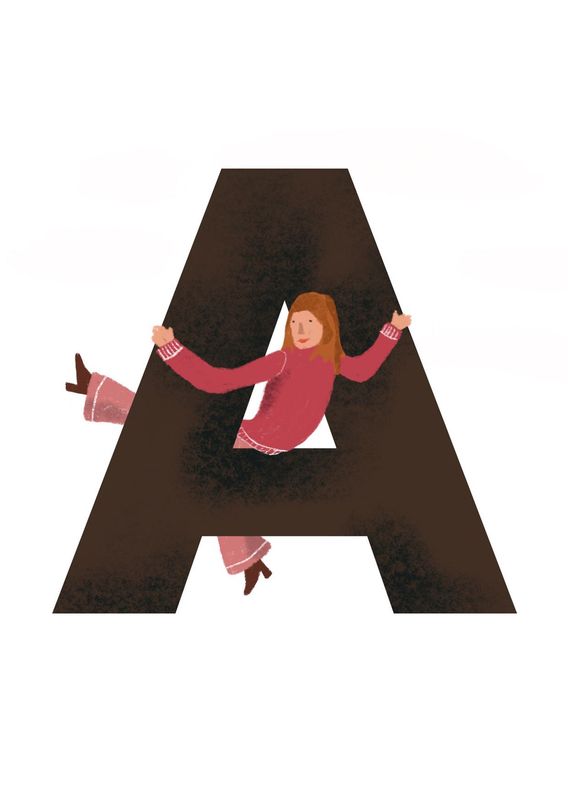 Ansichtkaart_alfabet_A