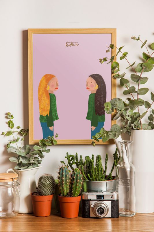 Art-print A4 Twins
