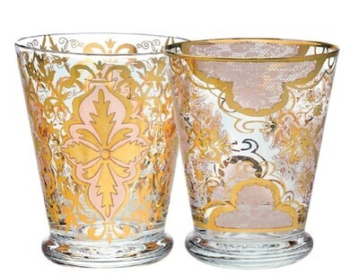 Set 2 tumbler rosa cipria Damasco