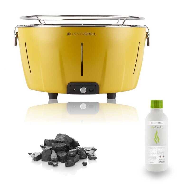 Barbecue da tavolo Instagrill senza fumo portatile|Pak con carbone e Bioetanolo inclusi