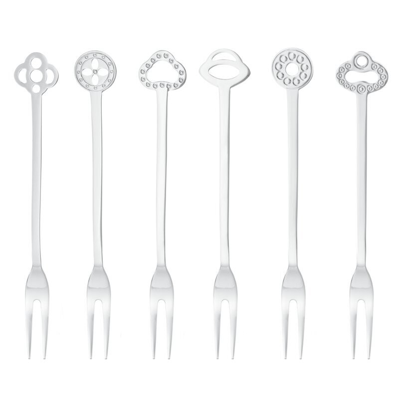 Set 6 forchettine Party Oriental acciaio inox