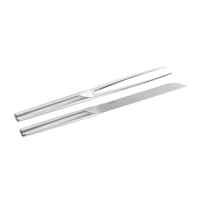 Set forchettone e coltello arrosto Living acciaio inox