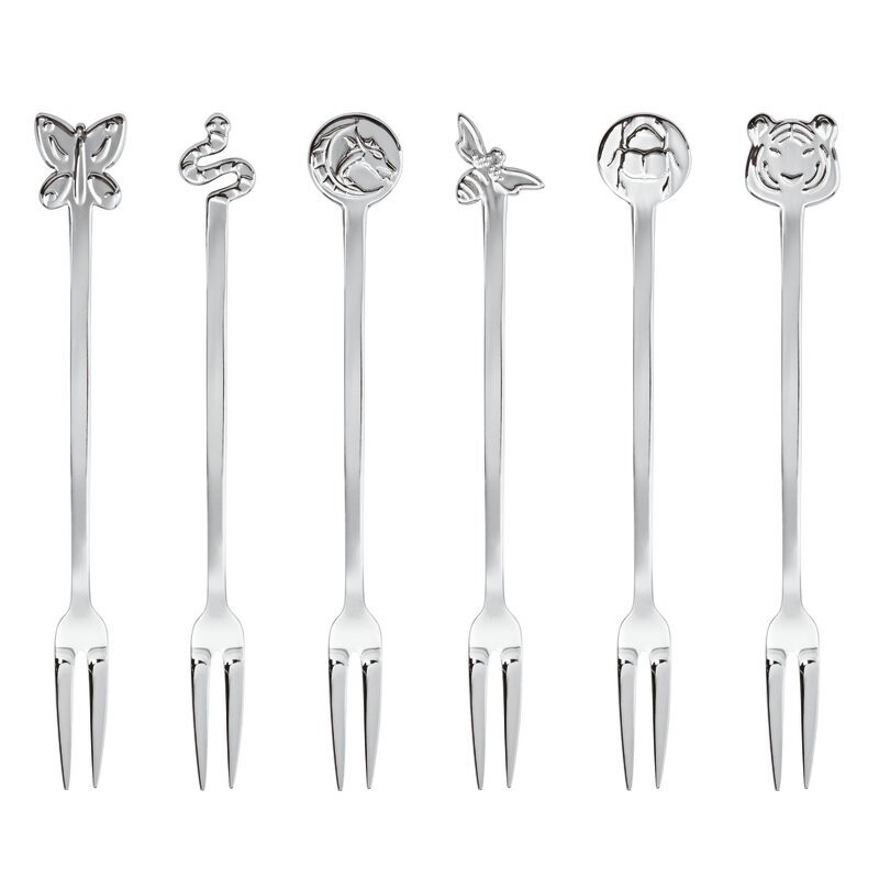 Set 6 forchettine Party Fashion acciaio inox