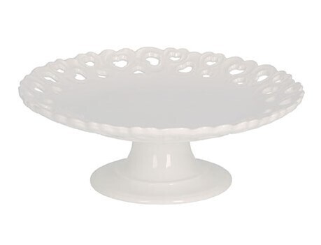 Alzata piattino traforato Valentino cm.20