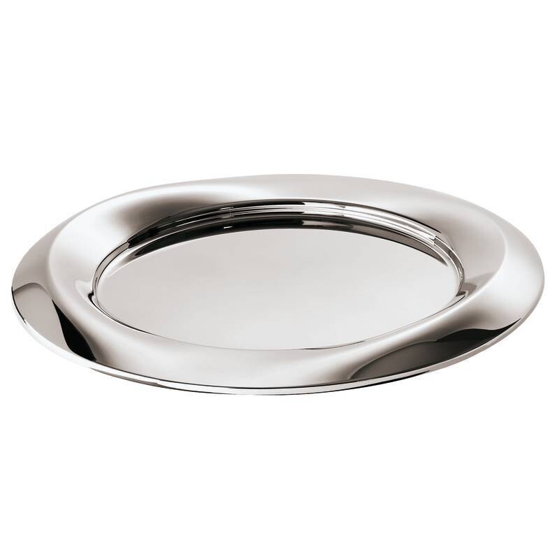 Vassoio tondo Twist cm.42 acciaio inox Vassoio tondo Twist cm.42 acciaio inox