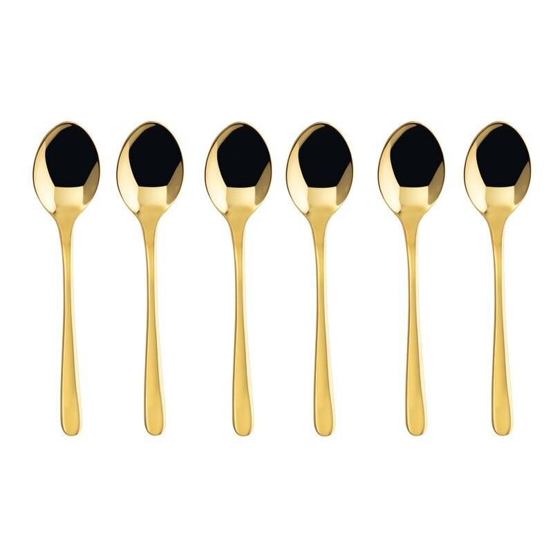 Set 6 cucchiaini moka Taste PVD Gold