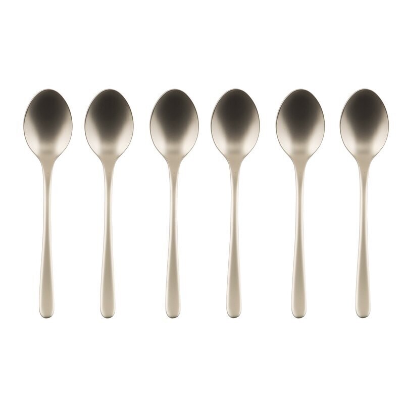 Set 6 cucchiaini moka Taste PVD Champagne antique