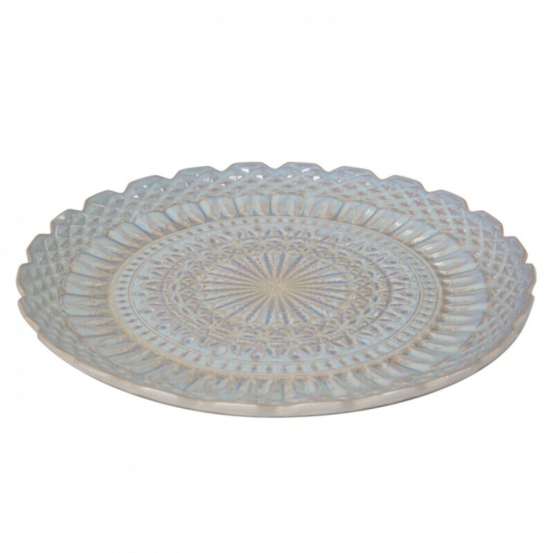 Piatto rotondo Cristal nacar cm.39 Piatto rotondo Cristal nacar cm.39