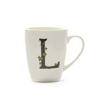 Mug lettera 'L' atupertu
