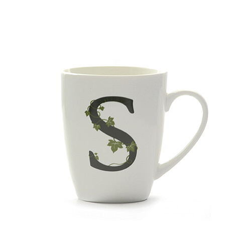Mug lettera 'S' atupertu