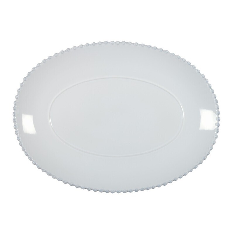 Piatto ovale Pearl white 40 cm. Piatto ovale Pearl white 40 cm.