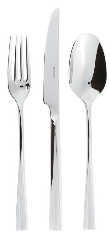 Tris posto tavola mod. Even acciaio inox