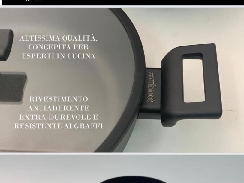 Coperchio in vetro linea Titan Pro cm.30 double induction