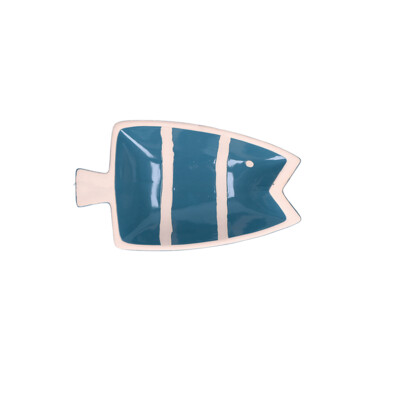 Piatto pesce A blu PELAGICOILLOGICO 23,3x14xh 4,5 cm
