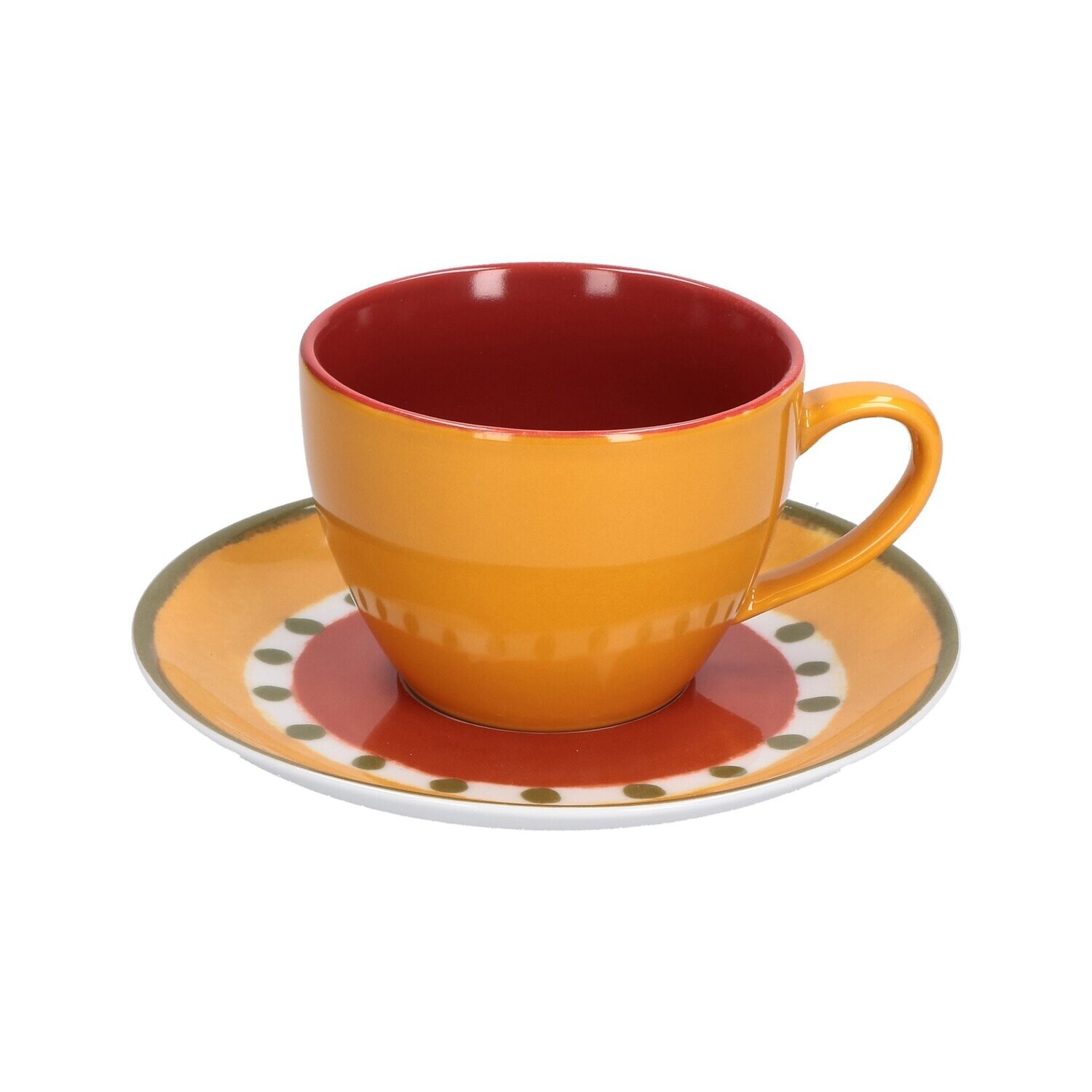 Tazza tè con piattino 0,18 Lt Cottage gialla