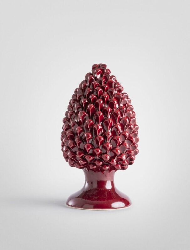 Pigna bordeaux cm. 35 Ceramica Bevilacqua Pigna bordeaux cm. 35 Ceramica Bevilacqua