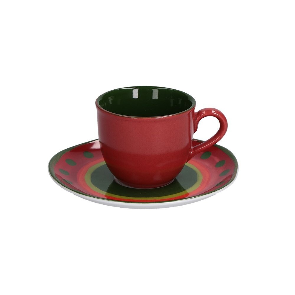 Tazza caffè c. p. 0,10 cc.  Cozy Cottage Rossa  2