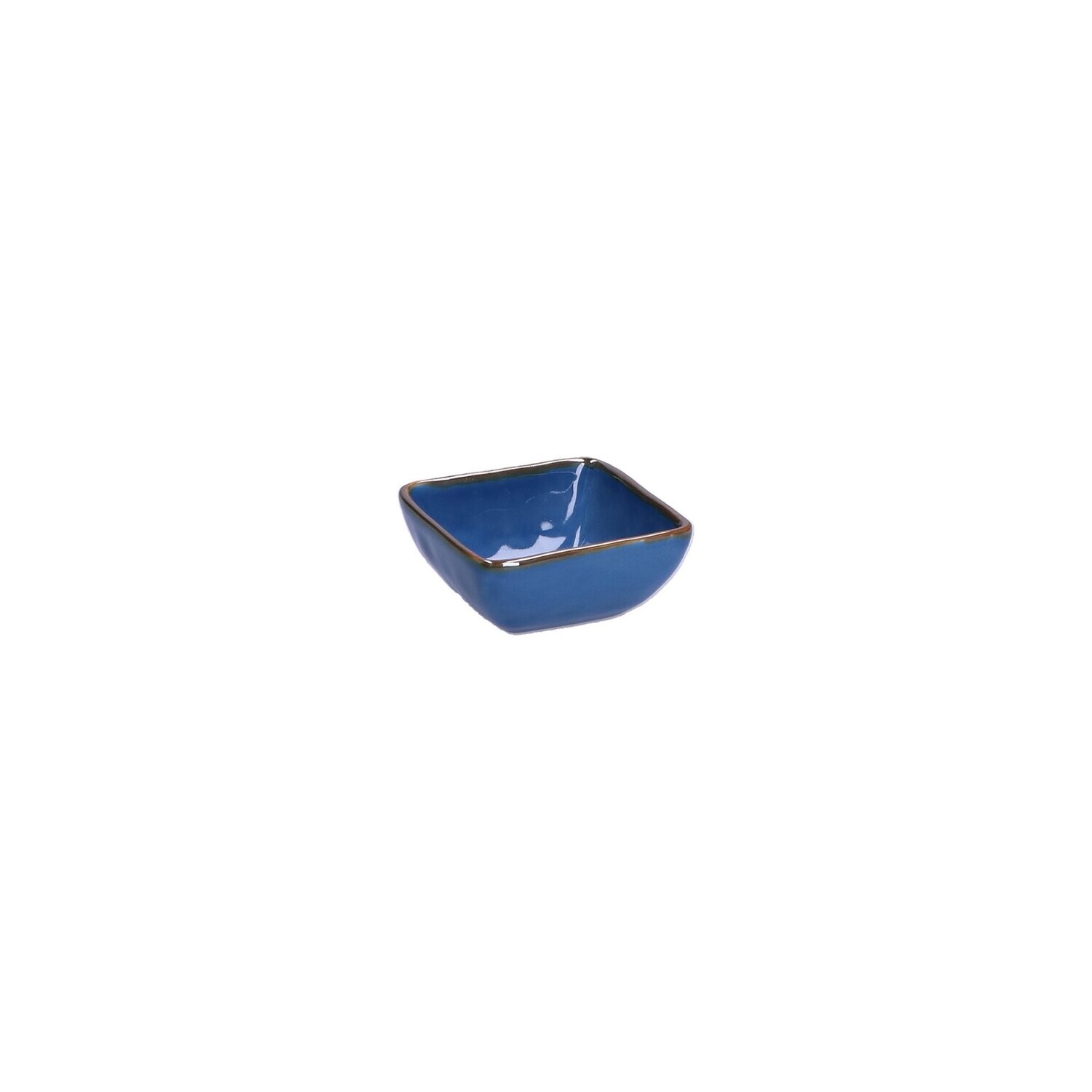 Ciotolina quadrata Concerto blu avio 8x8 cm