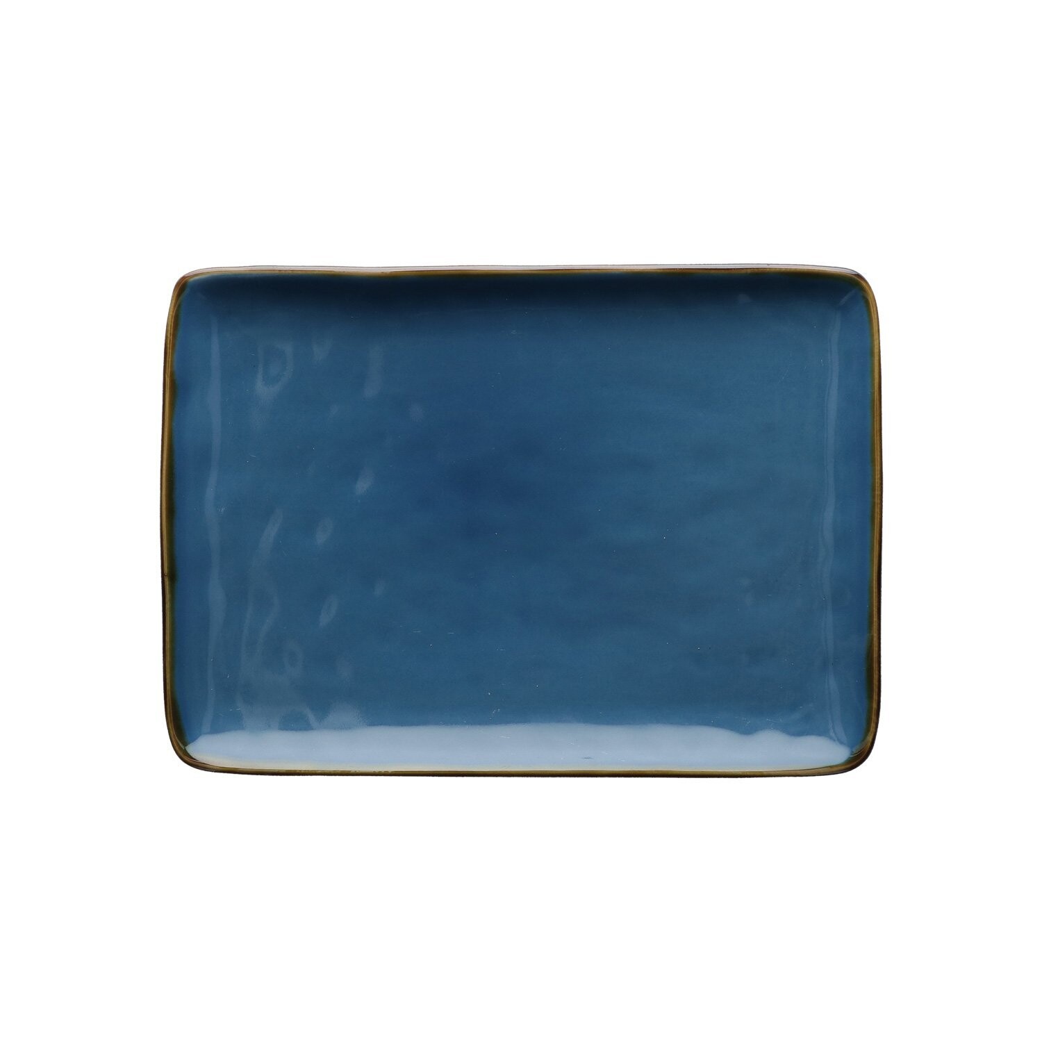 Vassoio rettangolare Concerto blu avio 27x19  cm