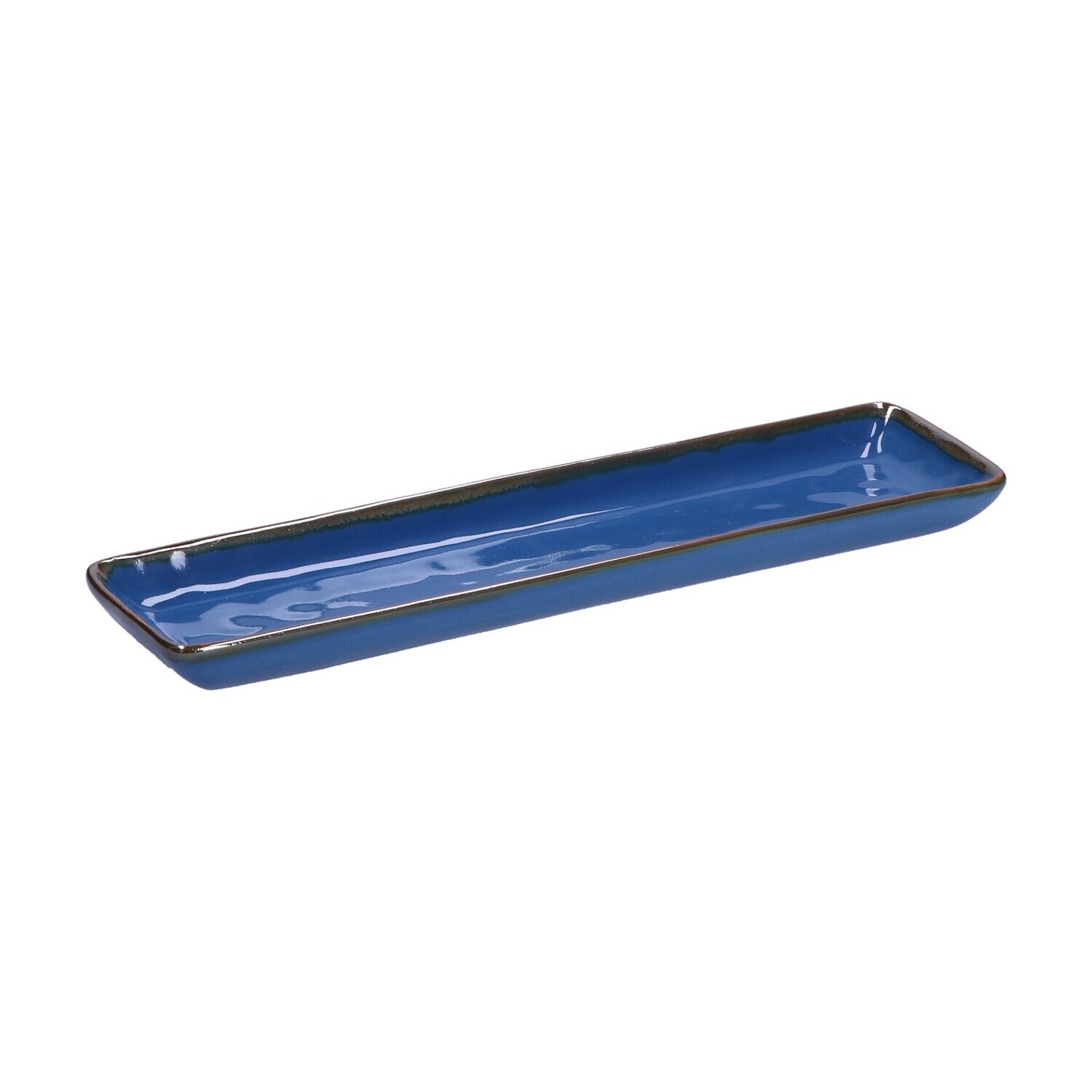 Vassoio rettangolare Concerto blu avio 32x8 cm