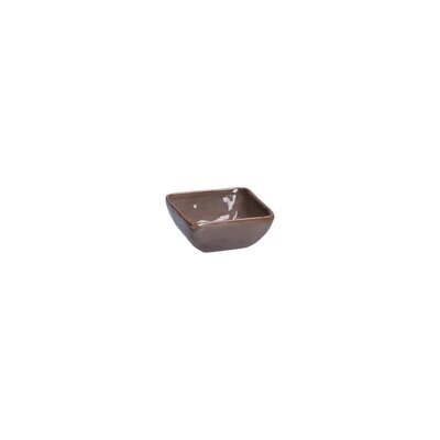 Ciotolina quadrata Concerto grigio tortora 8x8 cm