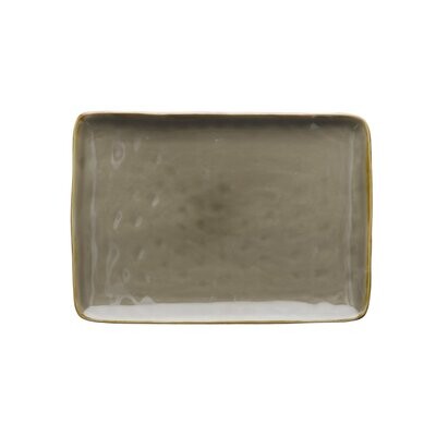 Vassoio rettangolare Concerto grigio tortora  27x19 cm