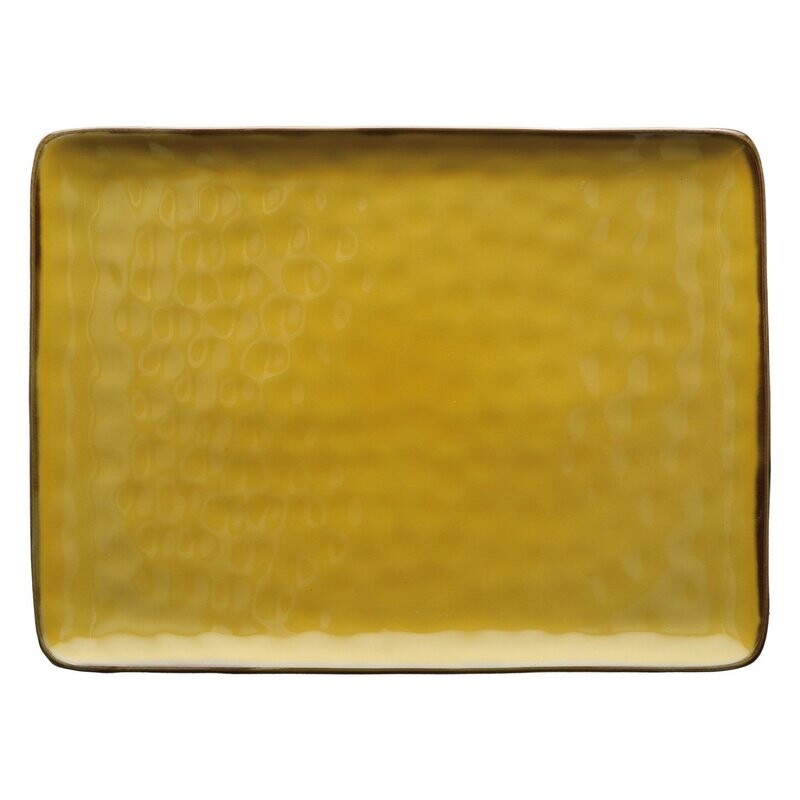 Vassoio rettangolare Concerto ocra 36x26,5 cm Vassoio rettangolare Concerto ocra 36x26,5 cm