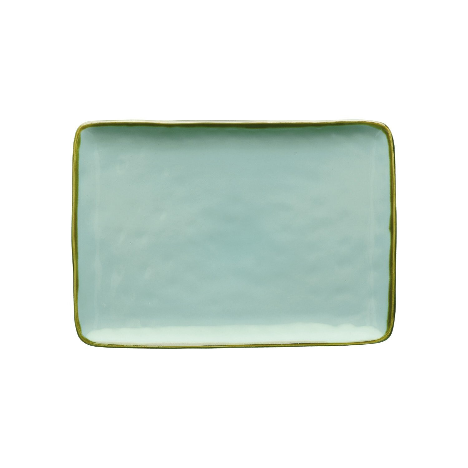 Vassoio rettangolare Concerto verde acqua 27x19 cm