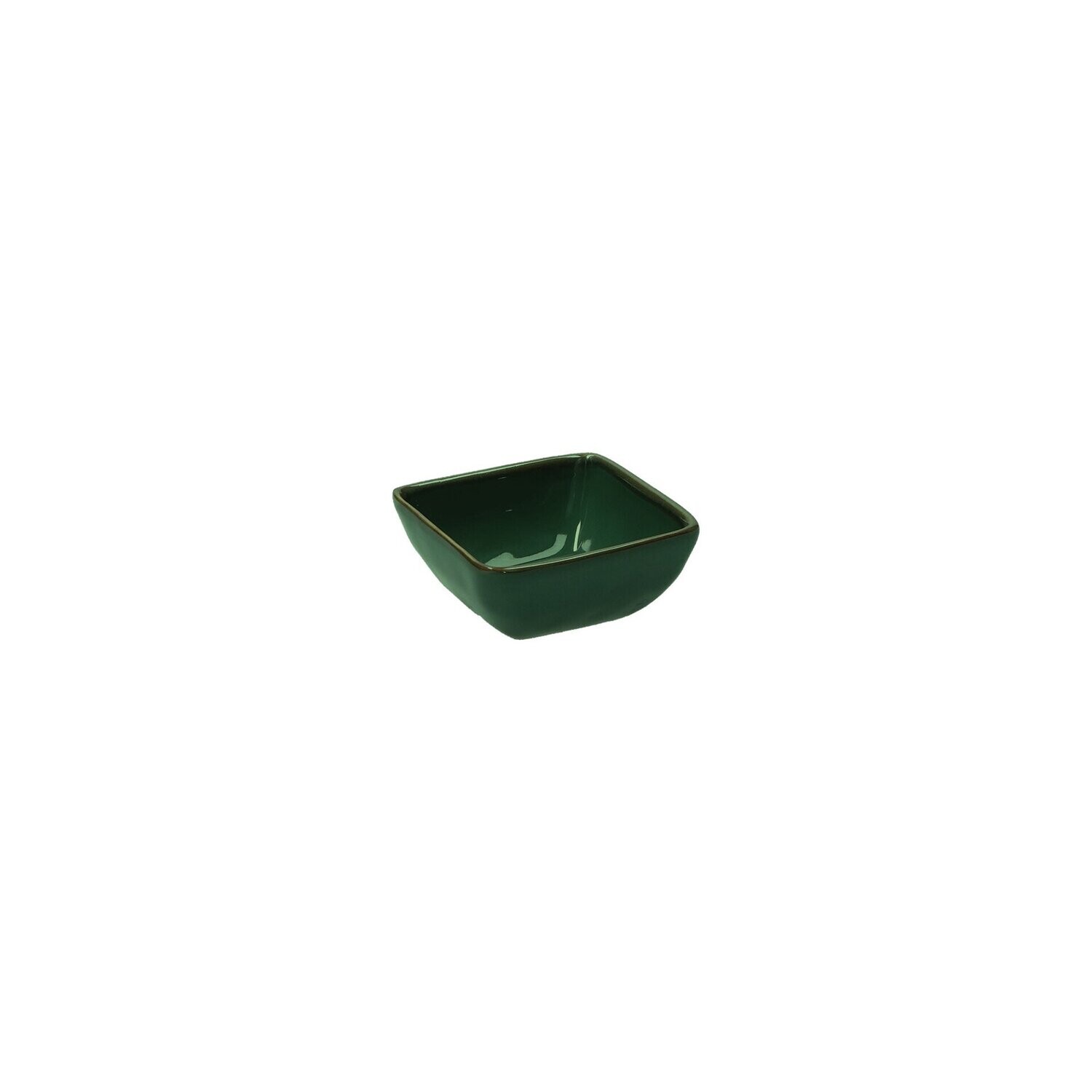 Ciotolina quadrata Concerto verde bosco 8x8 cm