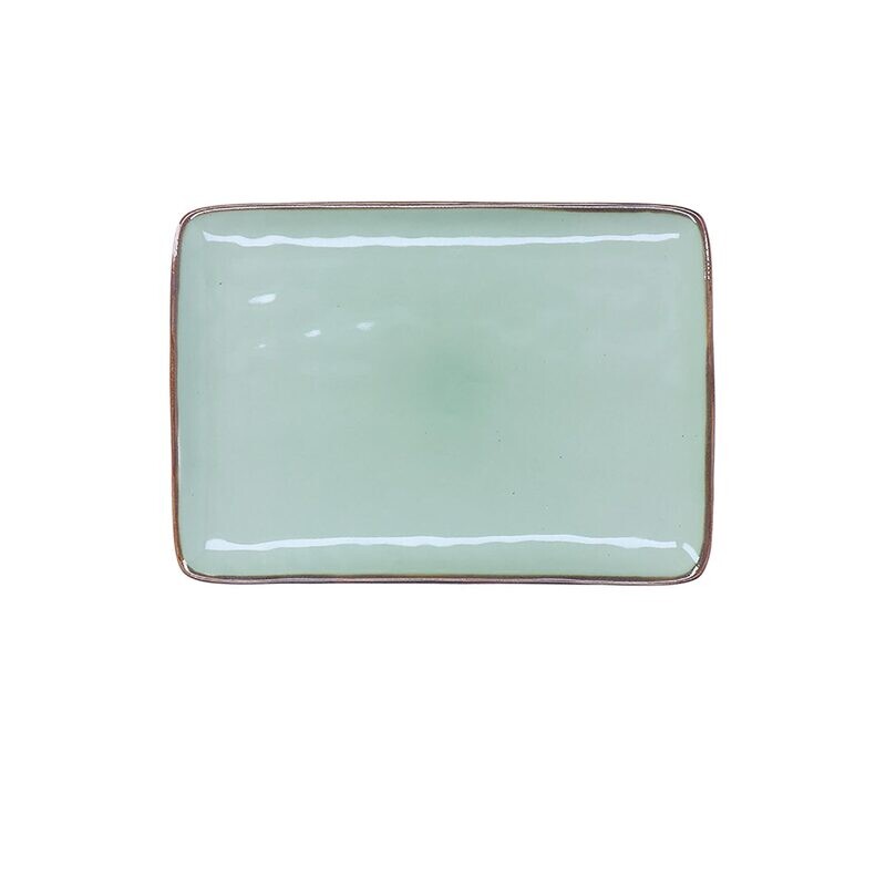 Vassoio rettangolare Concerto tè verde 27x19 cm Vassoio rettangolare Concerto tè verde 27x19 cm