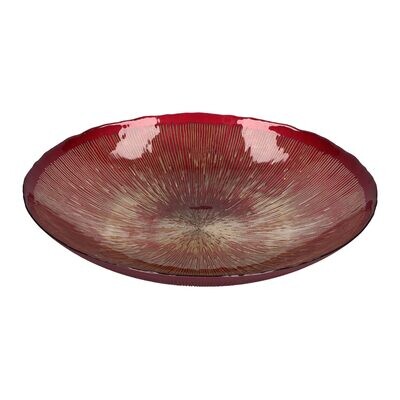 Centrotavola bowl XL MIDA rosso/oro Ø 40 cm.