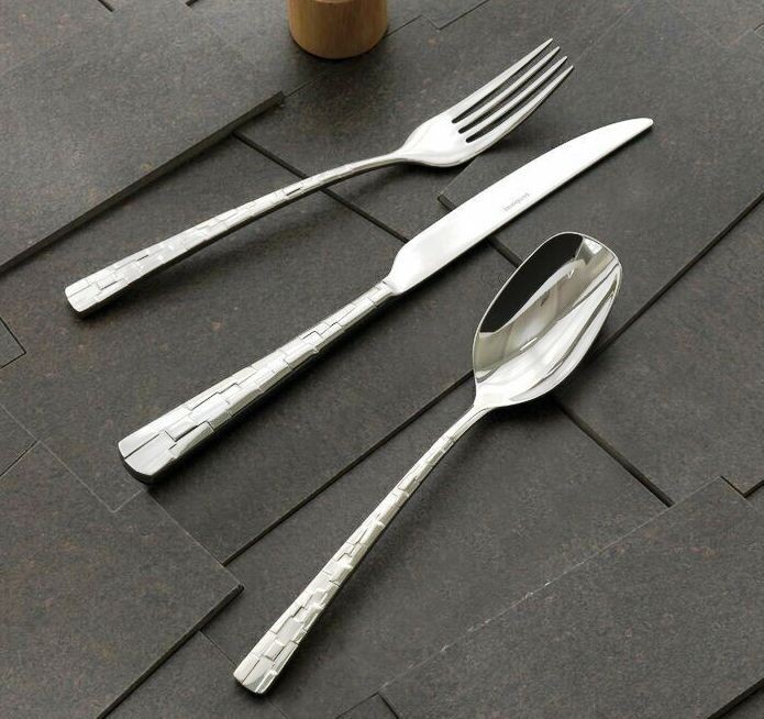 Tris posto tavola mod. Skin acciaio inox