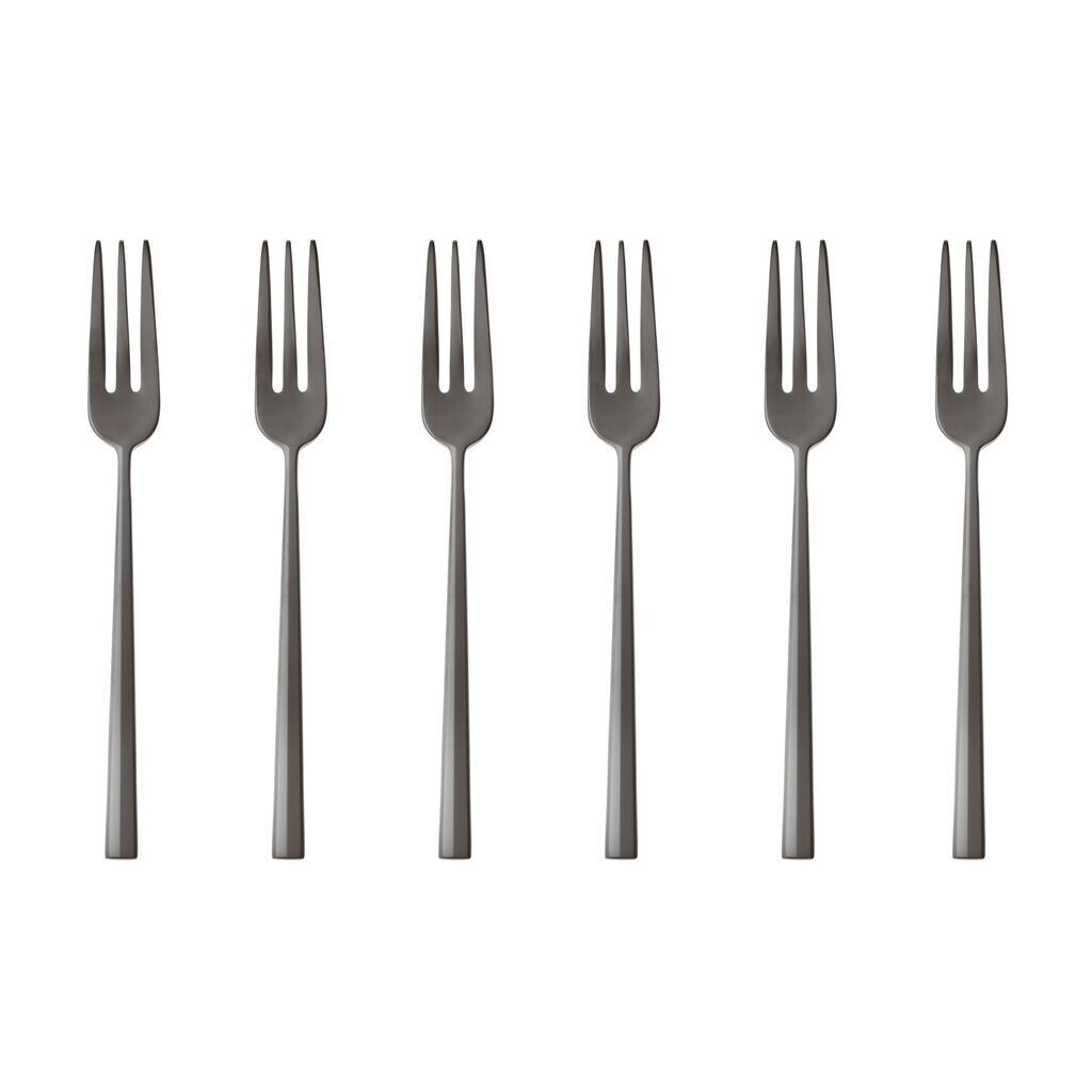 Set 6 forchettine dolce Rock Mirror PVD 2Black