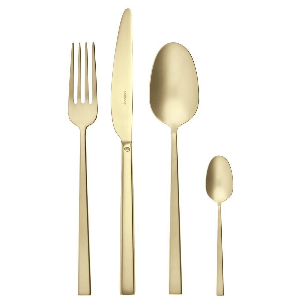 Serv.  posate Rock 24 pz. PVD Champagne antique