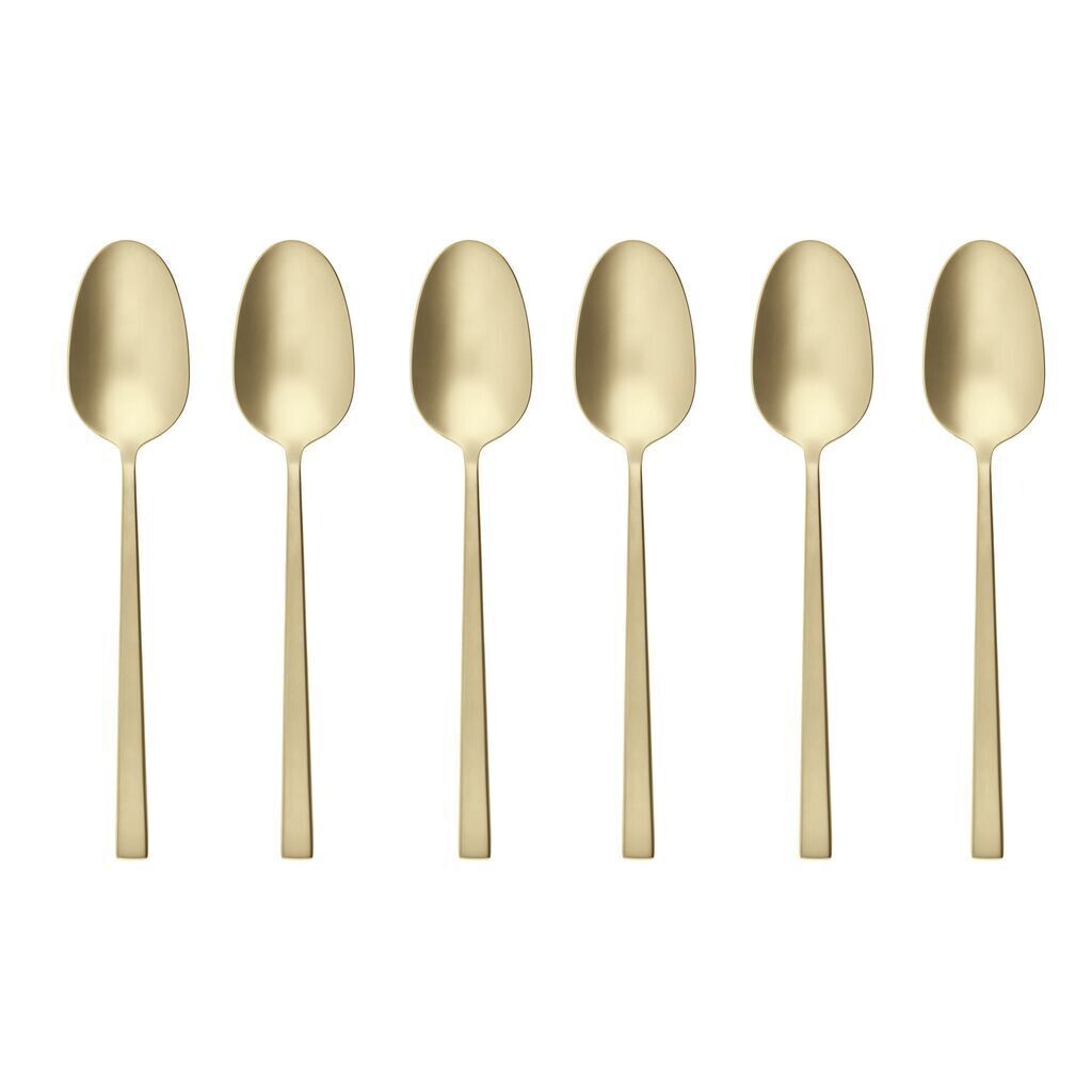 Set 6 cucchiaini moka Rock PVD Champagne antique