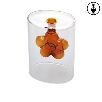 Vaso monofiore vetro ovale INFIORE S Vaso monofiore vetro ovale INFIORE S