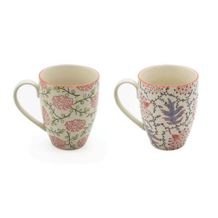 Set 2 mug colori Bianco e rosso Set 2 mug colori Bianco e rosso