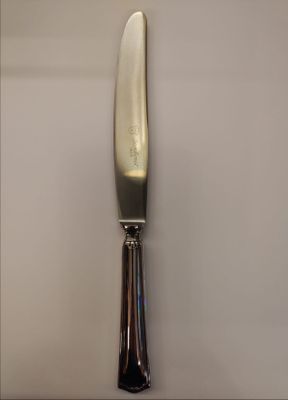 Confezione 6 coltelli tavola lama satinata mod. 210 in Alpacca Argentata