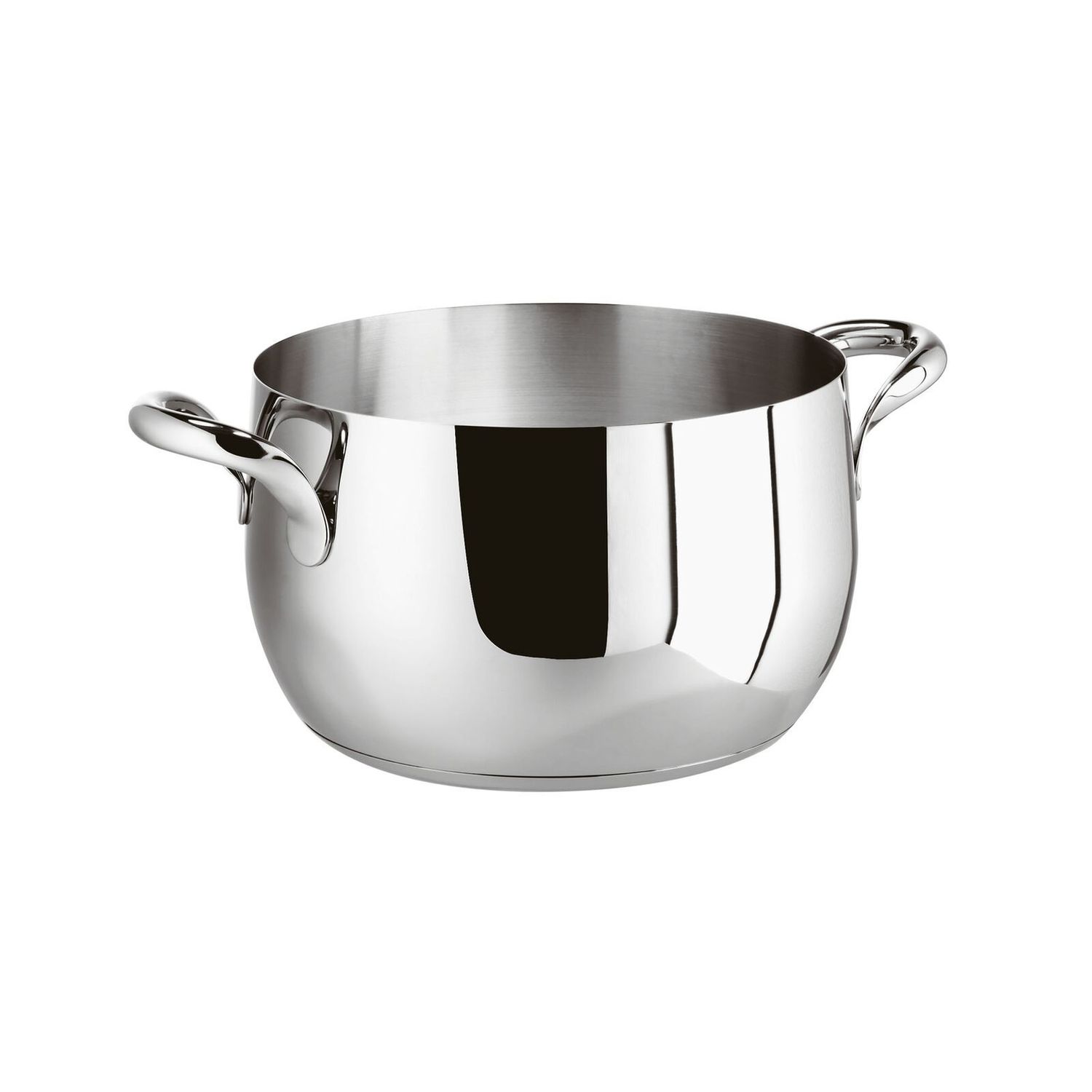 Casseruola alta 2 maniglie  Kikka cm. 20 acciaio inox