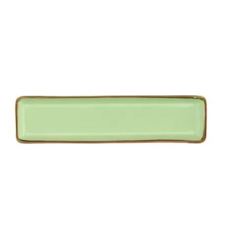 Vassoio rettangolare Concerto tè verde 32x8 cm