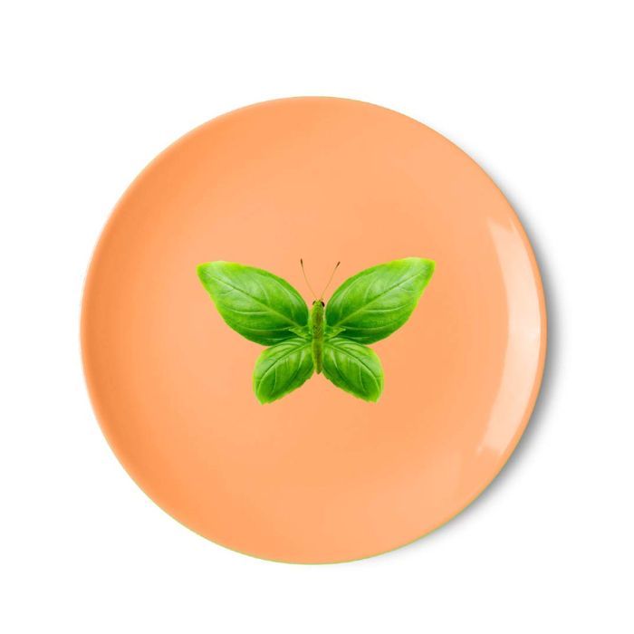 Piatto pizza 30,5cm. Mikonos decoro farfalla