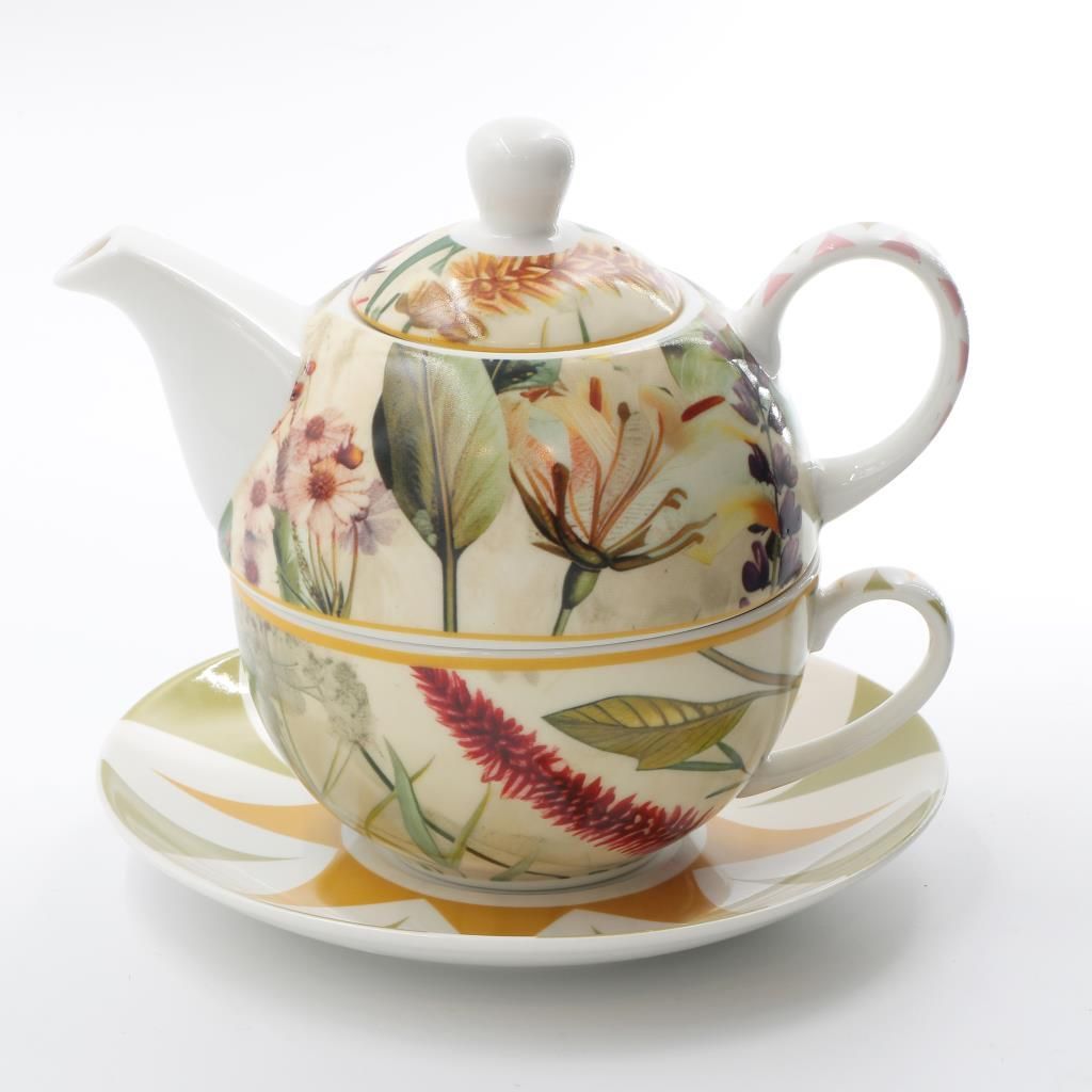 Tea4one con piattino giallo 300 ml MIRABILIA